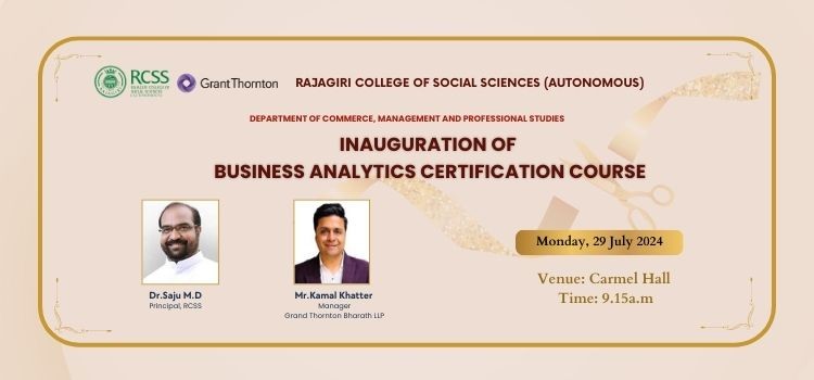 Inauguration of the Business Analytics certification course