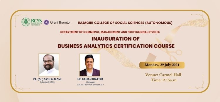 Inauguration of Business analytics certification course