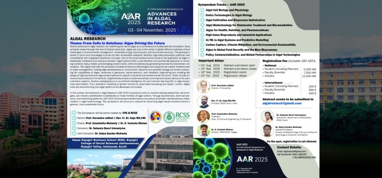 3rd International Symposium on Advances in Algal Research (AAR 2025)
