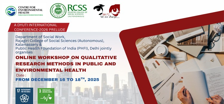 ONLINE WORKSHOP ON QUALITATIVE RESEARCH METHODS IN PUBLIC AND ENVIRONMENTAL HEALTH