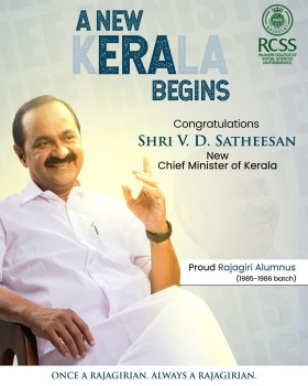 Heartiest congratulations to Shri V. D. Satheesan on becoming the New Chief Minister of Keralam